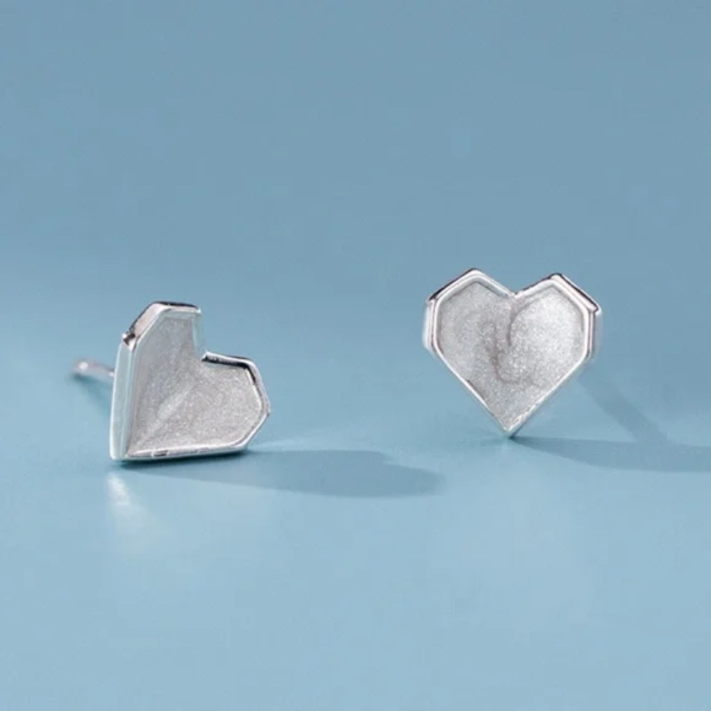 Nwt Valentine Heart Earring Sterling Silver Pink Wife Gift Girlfriend Anniversar 18$